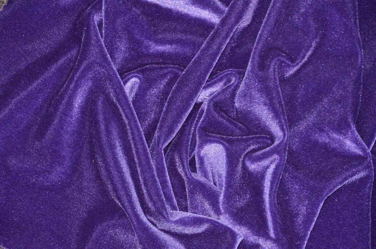 1 Yard Soft Plush Stretch Velvet Spandex Velour for Apparel Costume Cosplay Drapes Fabrics